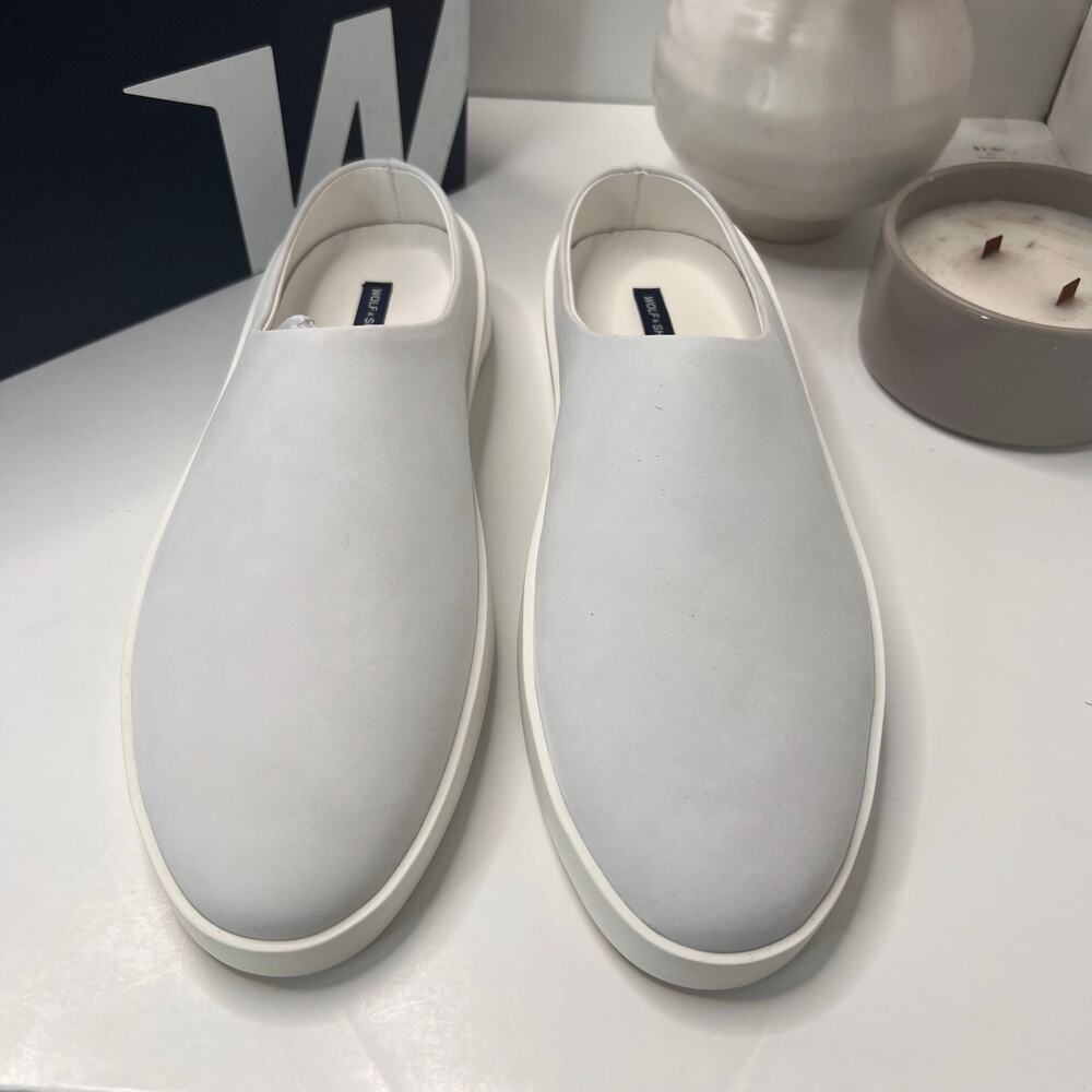 Wolf & Shepherd Shoes Cruise Mule Slip On Brilliant White Men 11/Women 12.5 NWB - Picture 5 of 10